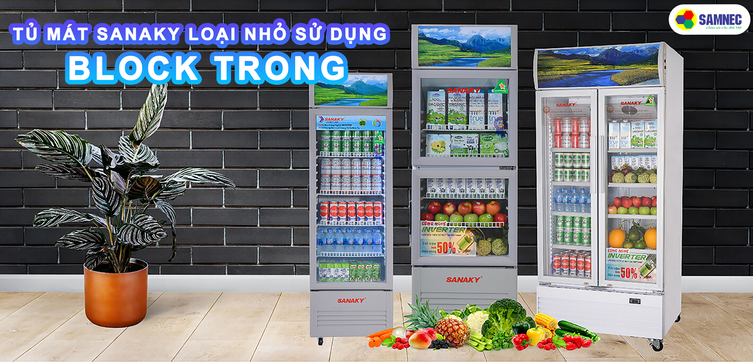 block tủ mát nhỏ