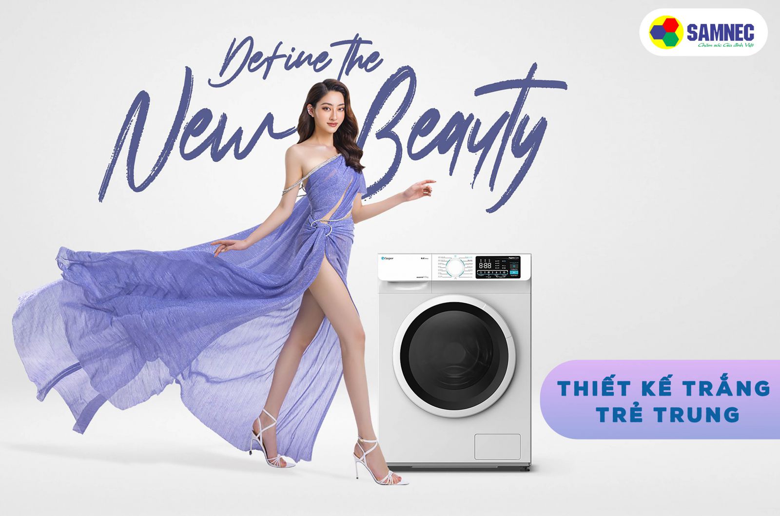 Thiết kể sản phẩm bắt mắt, khối lượng giặt đa dạng