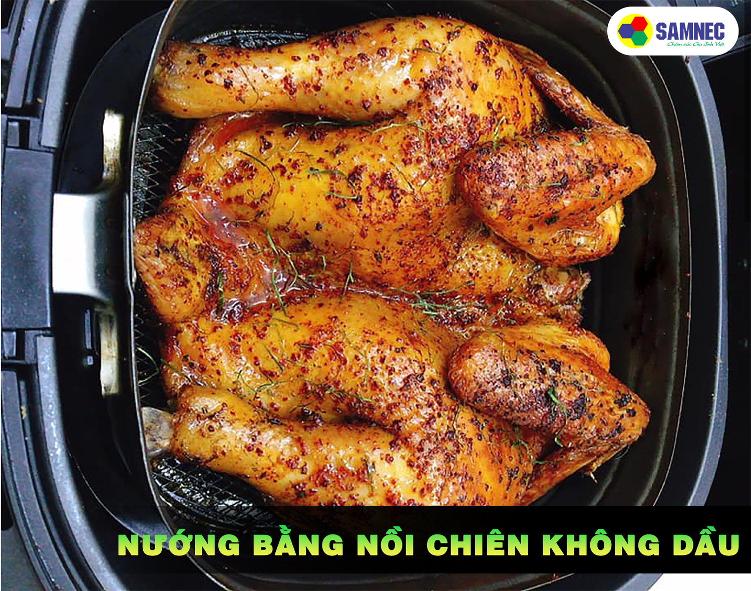 Sử dụng lò nướng hoặc nồi chiên không dầu