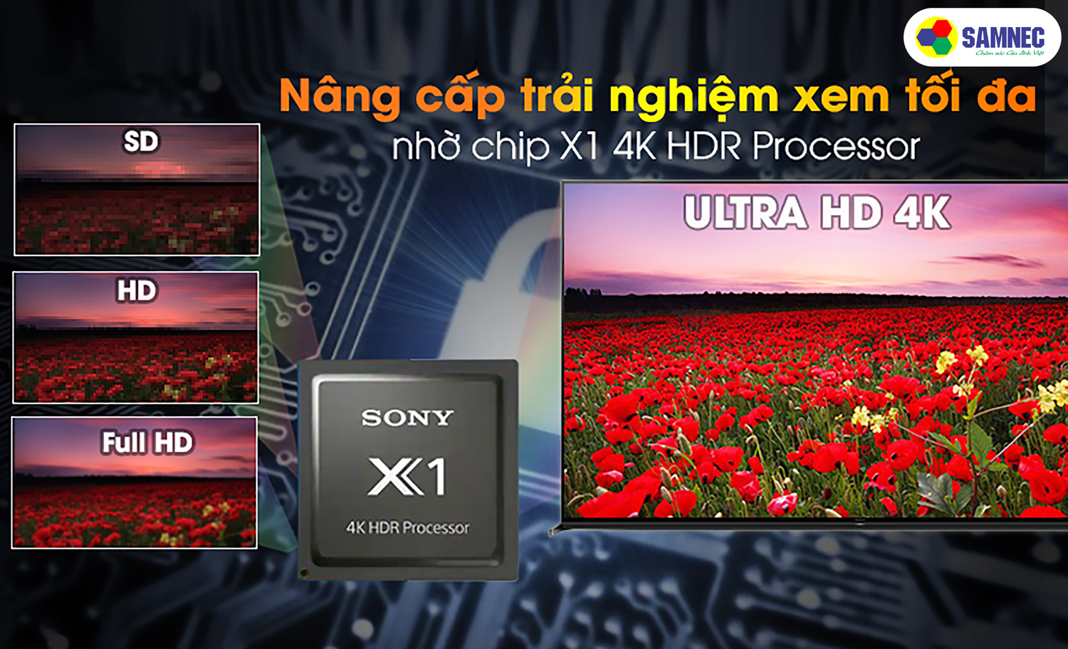bộ xử lý 4K HDR X1™