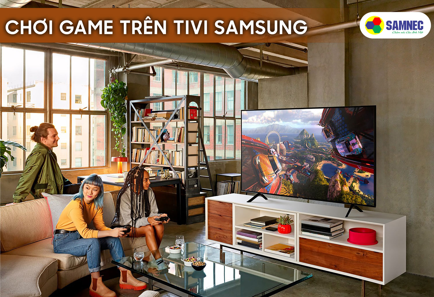chơi game trên tivi Samsung