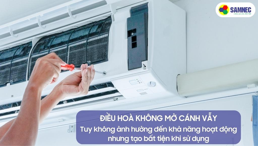 Điều hoà không mở cánh vẫy có ảnh hưởng gì
