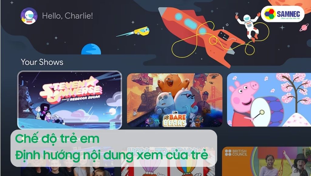Chế độ trẻ em trên tivi Sony