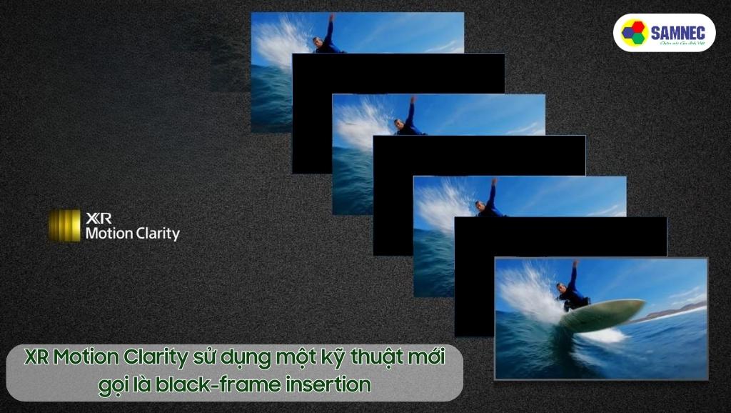 Công nghệ XR Motion Clarity sử dụng kỹ thuật black-frame insertion