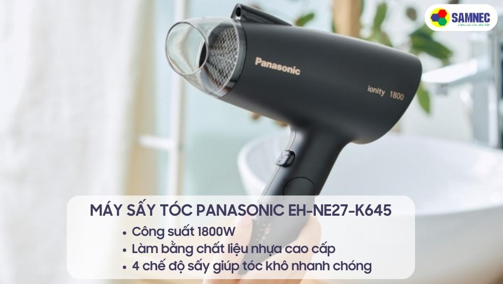 Máy sấy tóc Panasonic EH-NE27-K645 có vẻ ngoài hiện đại