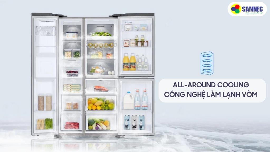 Công nghệ làm lạnh vòm All-around Cooling của tủ lạnh Samsung Inverter