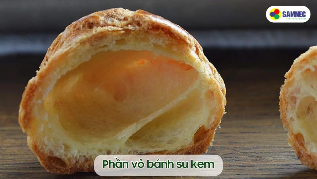 Phần vỏ bánh su kem