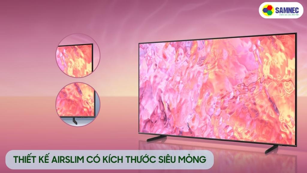 Thiết kế của tivi Samsung QLED 4K Q63C