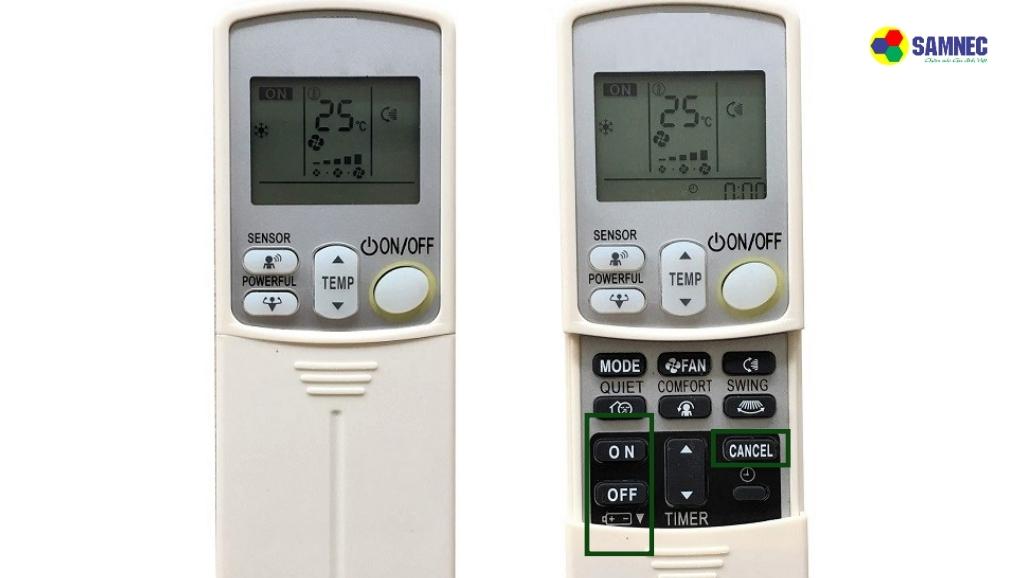 Tắt chế độ hẹn giờ trên điều hoà Daikin mẫu cũ