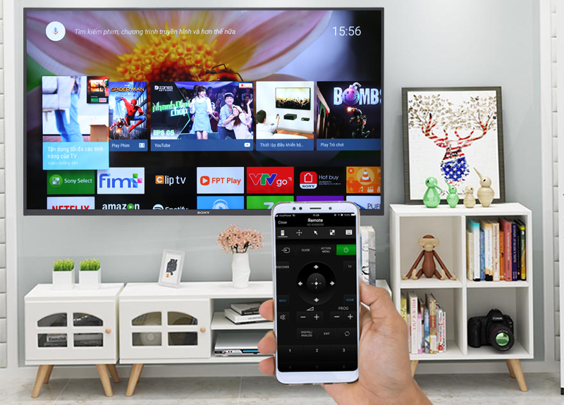 Điều khiển Android Tivi Sony 4K 65 inch KD-65X7500F bằng điện thoại Điều khiển Android Tivi Sony 4K 65 inch KD-65X7500F bằng điện thoại