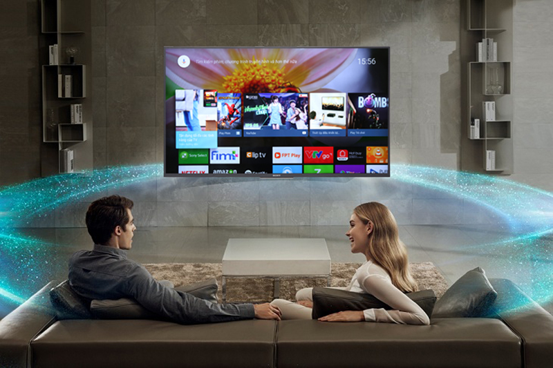 Công nghệ âm thanh Clear Audio+ trên Android Tivi Sony 4K 55 inch KD-55X7500F Hệ điều hành Android trên Android Tivi Sony 4K 55 inch KD-55X7500F
