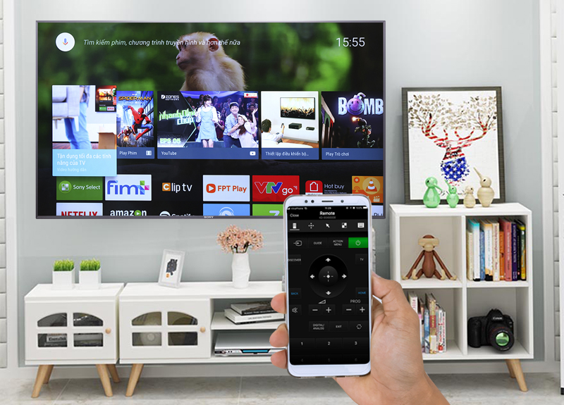 Điều khiển Android Tivi Sony 4K 65 inch KD-65X9000F bằng điện thoại Điều khiển Android Tivi Sony 4K 65 inch KD-65X9000F bằng điện thoại
