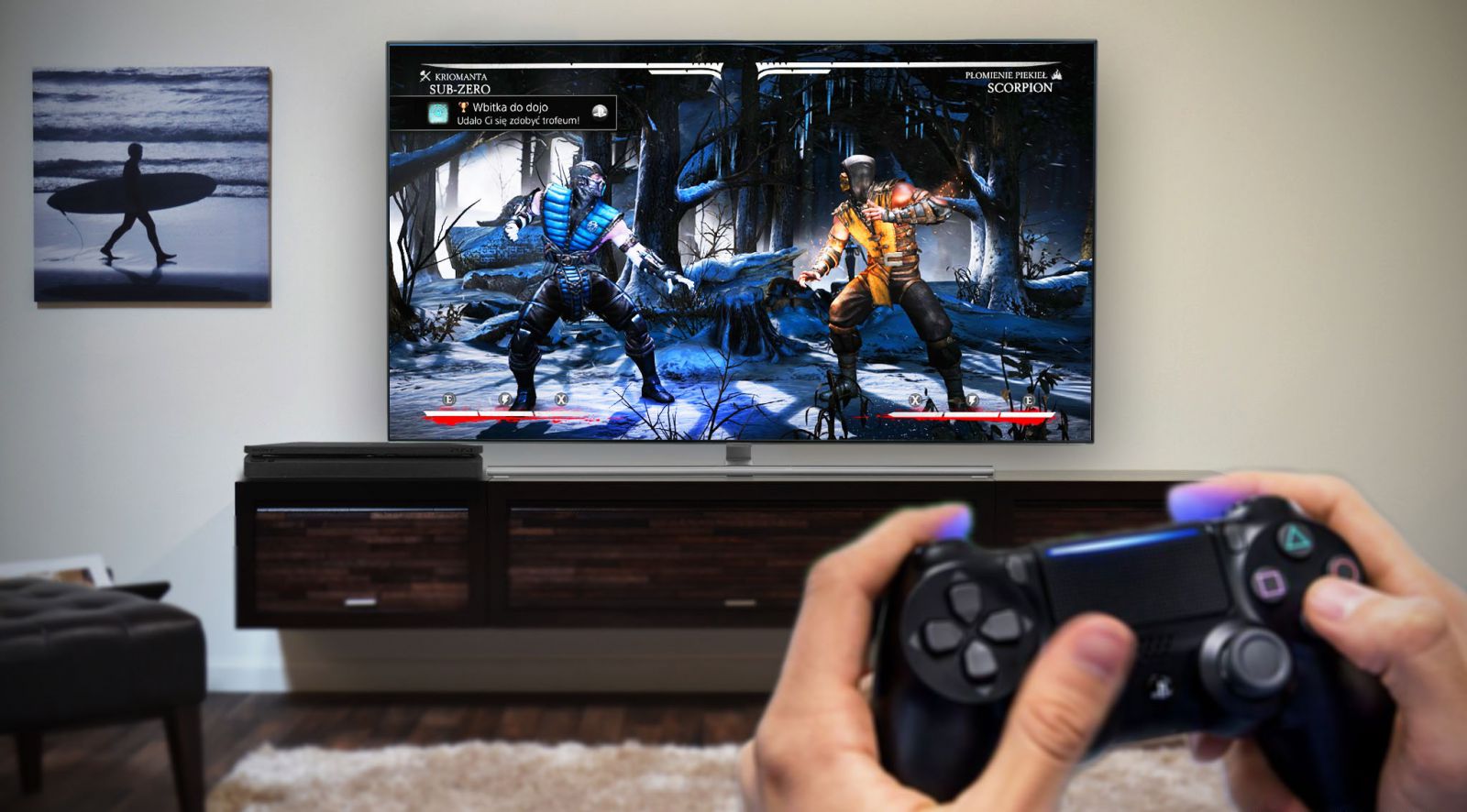 TV Samsung QLED Q7F 2018: Không chỉ dành cho xem phim, QLED 2018 cũng chiến game rất tốt