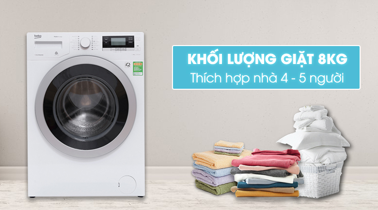 thiết kế máy giặt beko wtv 8634 xs0