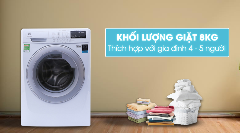 Máy giặt Electrolux Inverter 8 kg EWF10844 Máy giặt Electrolux Inverter 8 kg EWF10844 sang trọng và tinh tế