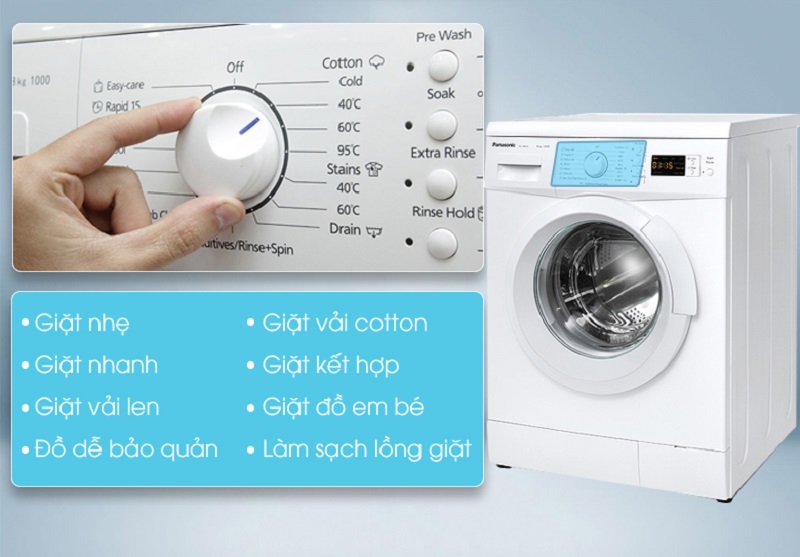 Với đa dạng chương trình giặt khác nhau, máy giặt Panasonic NA-108VK5WVT sẽ dễ dàng hơn cho người dùng tùy chỉnh từng chế độ phù hợp Với đa dạng chương trình giặt khác nhau, máy giặt Panasonic NA-108VK5WVT sẽ dễ dàng hơn cho người dùng tùy chỉnh từng chế độ phù hợp
