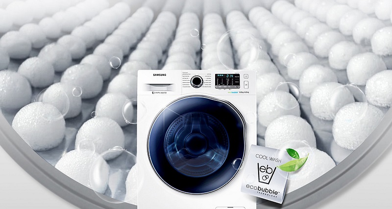 công nghệ Eco Bubble giúp xà phòng thấm sâu vào sợi vải công nghệ Eco Bubble giúp xà phòng thấm sâu vào sợi vải