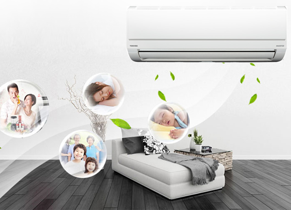 Máy Lạnh TOSHIBA Inverter 1.0 HP H10KKCVG