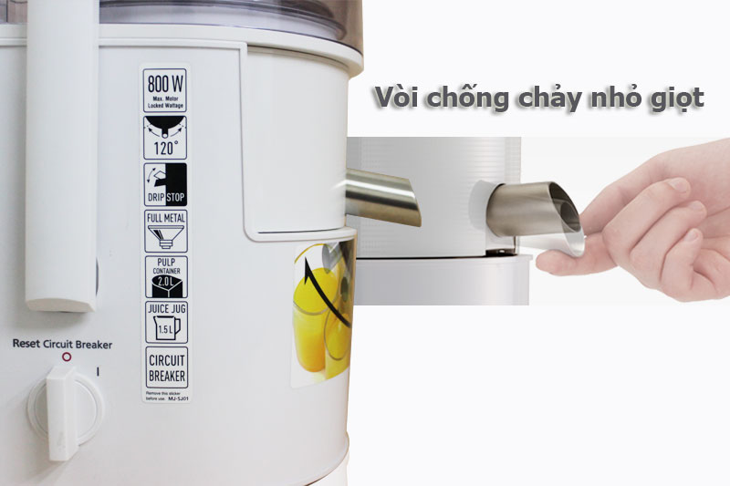 Máy ép trái cây Panasonic MJ-SJ01WRA Máy ép trái cây Panasonic MJ-SJ01WRA