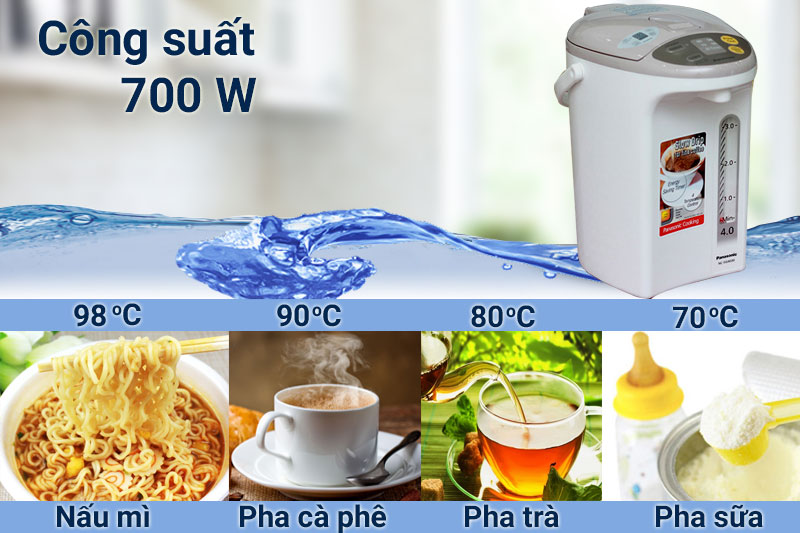 Bình thủy điện Panasonic NC-EG4000CSY 4 lít Bình thủy điện Panasonic NC-EG4000CSY 4 lít