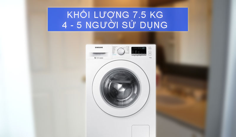 Máy giặt Samsung Inverter 7.5 kg WW75J42G0KW/SV Máy giặt Samsung Inverter 7.5 kg WW75J42G0KW/SV