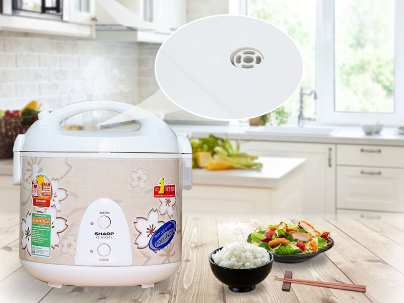 Nồi cơm nắp gài Sharp KS-N191ETV 1.8 lít Nồi cơm nắp gài Sharp KS-N191ETV 1.8 lít