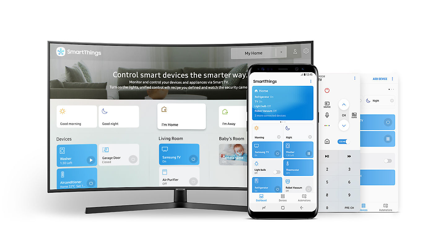 SmartThings app Smart TV Samsung 49 Inch UA49NU7500KXXV