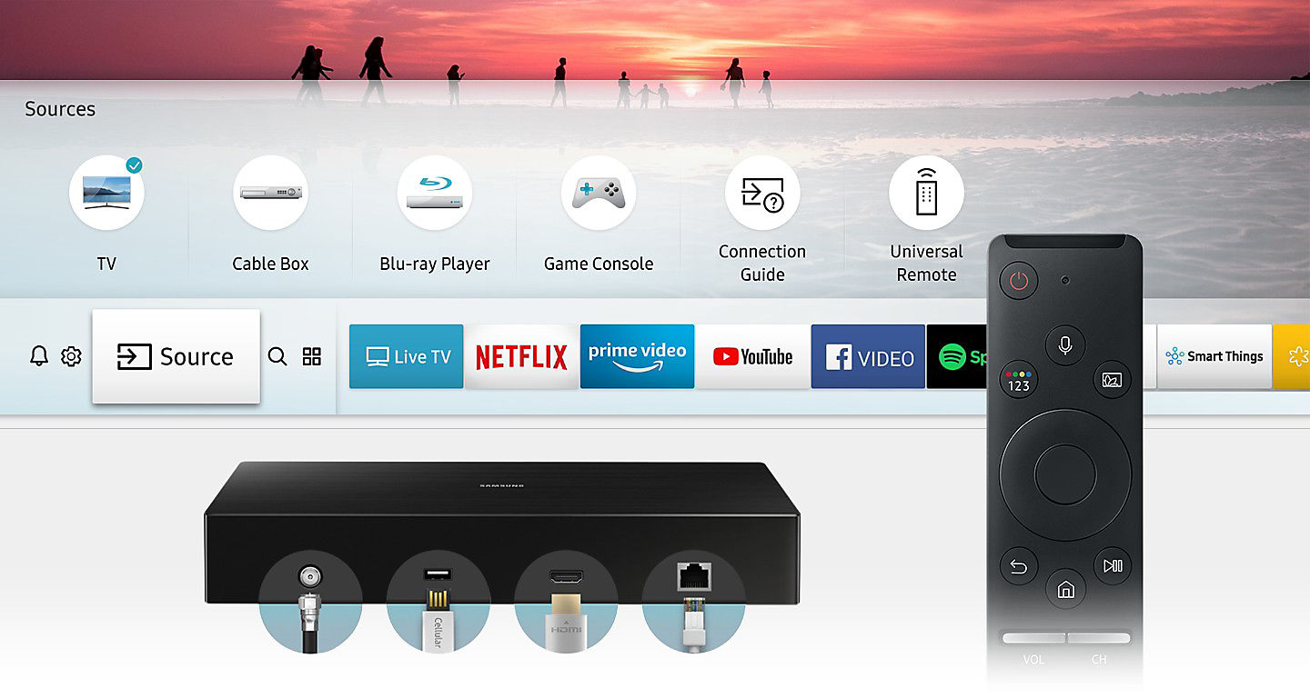 One Remote Smart Tivi 4K SAMSUNG 55 inch QA55Q8CNAKXXV