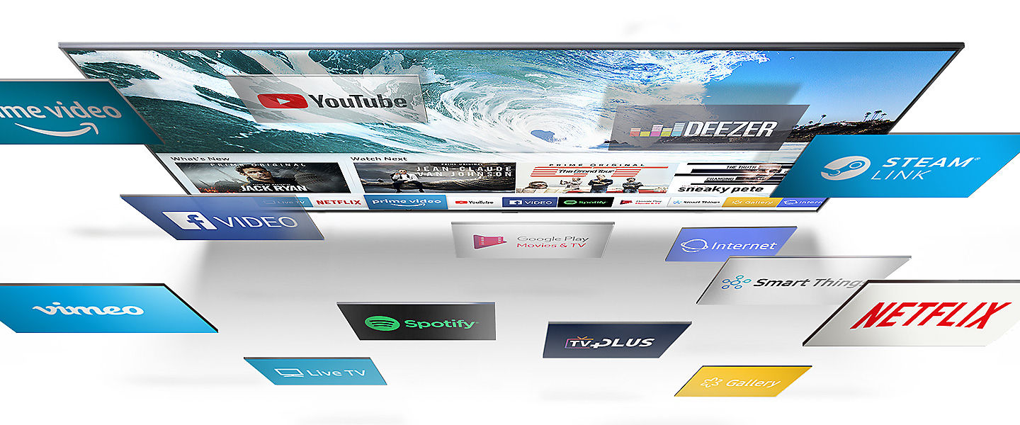 Smart Hub Smart Tivi 4K SAMSUNG 55 inch QA55Q8CNAKXXV