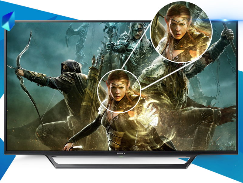 Internet Tivi Sony 48 inch KDL-48W650D - Hình ảnh sắc nét Internet Tivi Sony 48 inch KDL-48W650D - Hình ảnh sắc nét