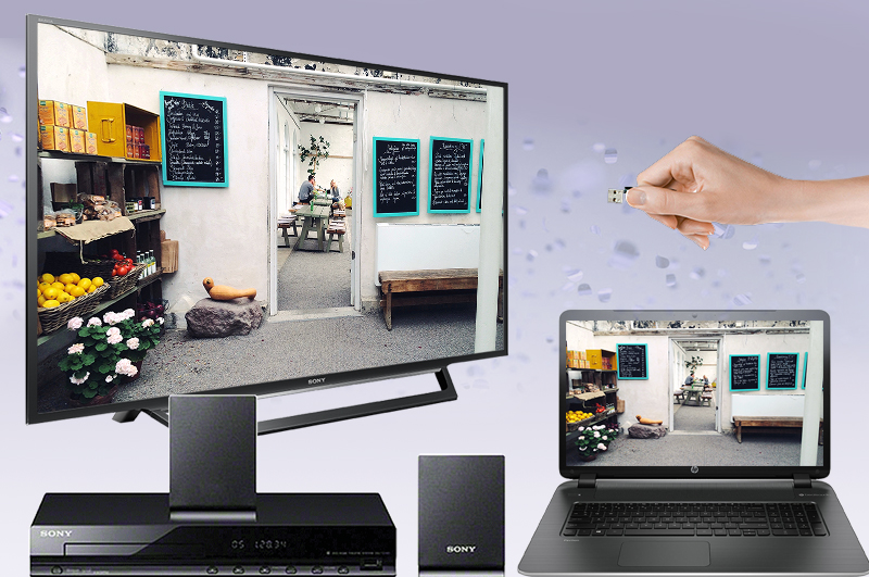 Internet Tivi Sony 55 inch KDL-55W650D - Kết nối Internet Tivi Sony 55 inch KDL-55W650D - Kết nối