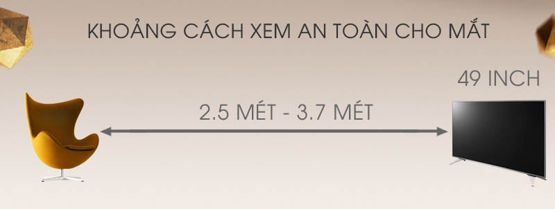 Khoảng cách hợp lý xem tivi Khoảng cách hợp lý xem tivi