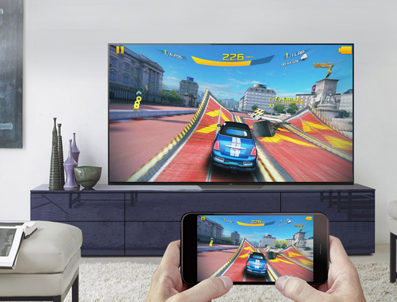Chiếu màn hình điện thoại lên Android Tivi OLED Sony 4K 55 inch KD-55A8F Chiếu màn hình điện thoại lên Android Tivi OLED Sony 4K 55 inch KD-55A8F