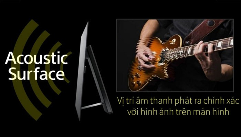 Công nghệ âm thanh Acoustic Surface trên Android Tivi OLED Sony 4K 55 inch KD-55A8F Công nghệ âm thanh Acoustic Surface trên Android Tivi OLED Sony 4K 55 inch KD-55A8F