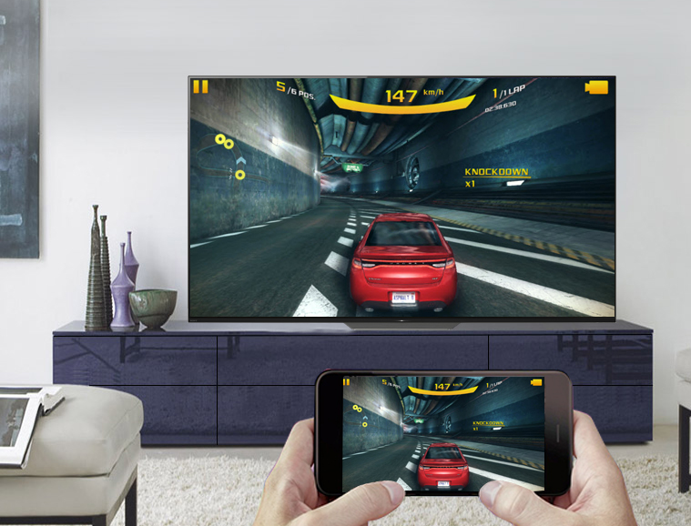 Chiếu màn hình điện thoại lên Android Tivi OLED Sony 4K 65 inch KD-65A8F Chiếu màn hình điện thoại lên Android Tivi OLED Sony 4K 65 inch KD-65A8F