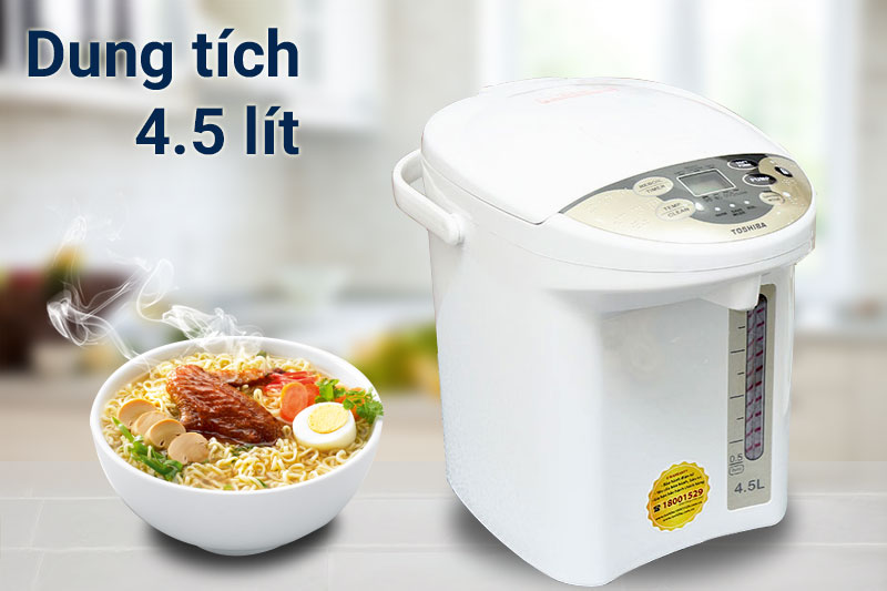 Bình thủy điện Toshiba PLK-45SF(WT)VN 4.5 lít Bình thủy điện Toshiba PLK-45SF(WT)VN 4.5 lít