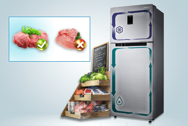 Giữ nguyên độ tươi ngon cho thực phẩm với công nghệ Twin Cooling Plus Giữ nguyên độ tươi ngon cho thực phẩm với công nghệ Twin Cooling Plus