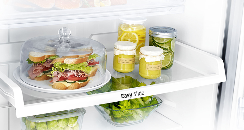 Thoải mái dự trữ khối lượng lớn thực phẩm với khay kính chịu lực Thoải mái dự trữ khối lượng lớn thực phẩm với khay kính chịu lực