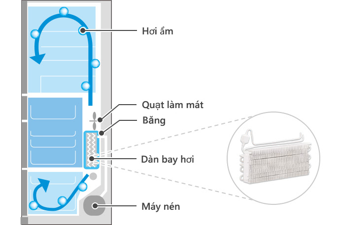 Làm lạnh tái tạo băng - Samnec ĐIện Máy