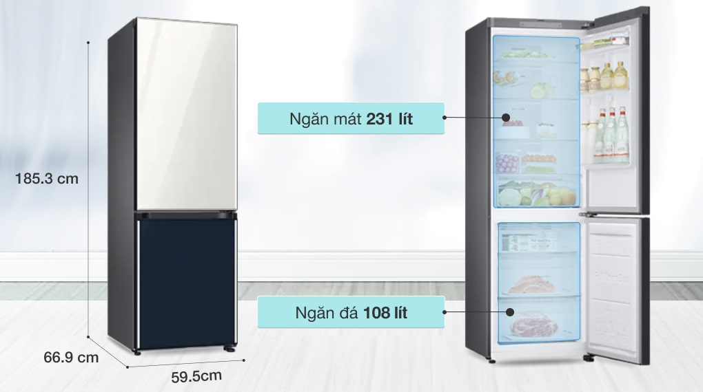Dung tích 339 lít - Samnec điện máy