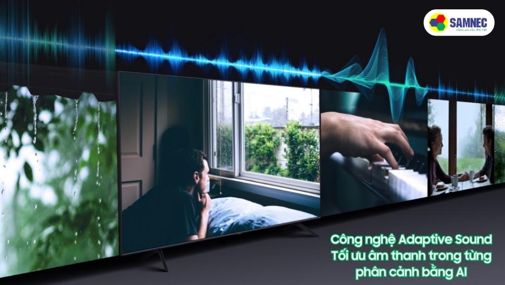 Adaptive sound tăng cường chất lượng âm thanh cho Tivi Samsung CU85000