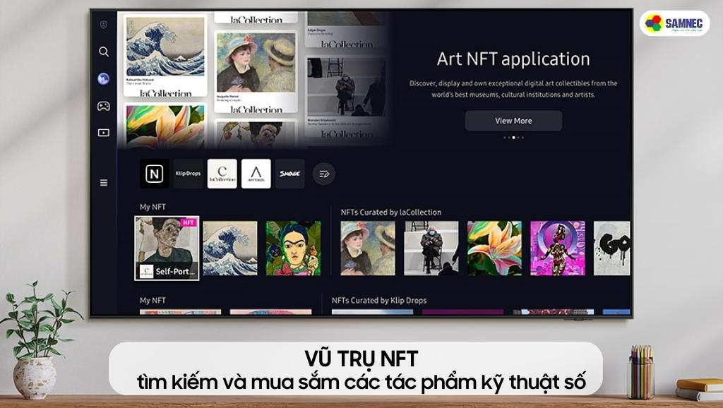 Vũ trụ NFT giúp người dùng thoải mái mua sắm các tác phẩm kỹ thuật số tại nhà