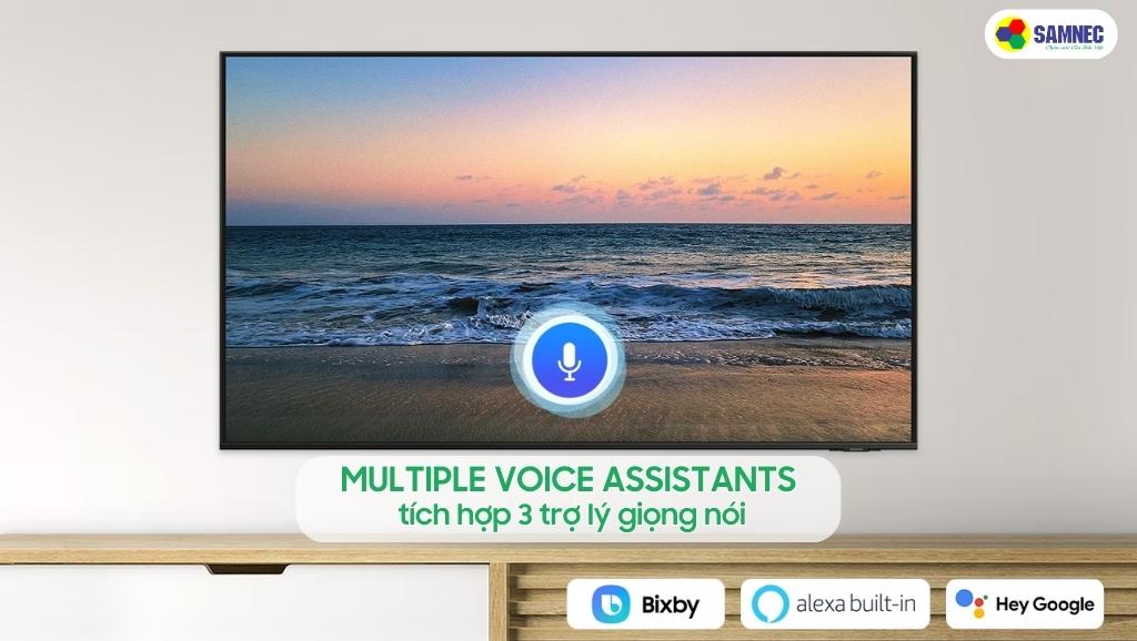 Tính năng Multiple Voice Assistants của tivi Samsung AU8100
