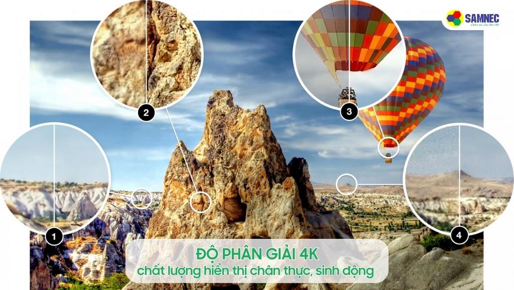 Tivi Sony X75K với độ phân giải 4K