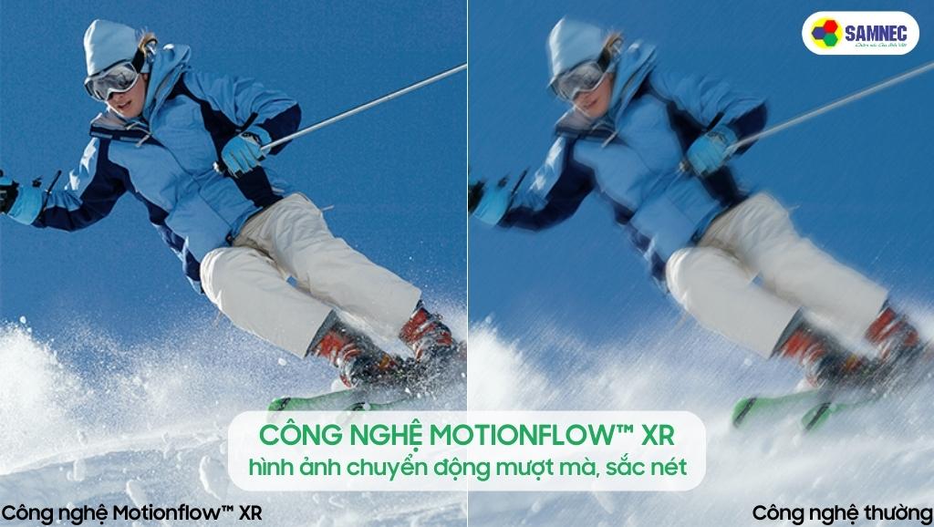 Hình ảnh chuyển động mượt nhờ công nghệ Dynamic Contrast Enhancer của tivi Sony X75K