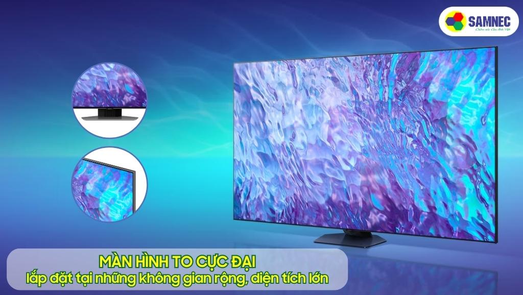 Màn hình to cực đại của tivi Samsung Q80C 98 inch