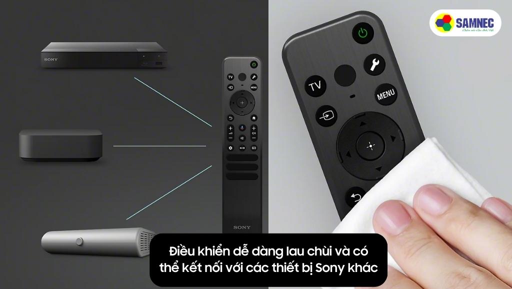 Điều khiển dễ sử dụng và vệ sinh của Tivi Sony X85L