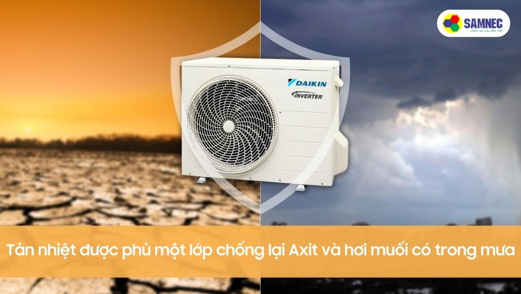 Tản nhiệt chống ăn mòn của máy lạnh Daikin 9000 BTU FTF25UV1V/RF25UV1V