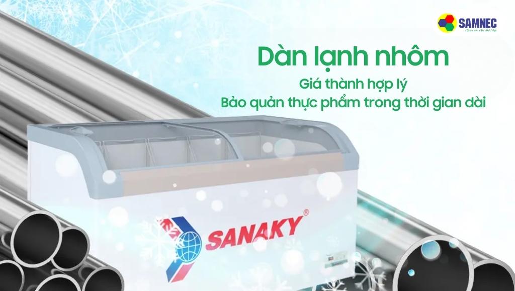 Tủ nhôm dùng dàn lạnh đồng cho siêu thị mini