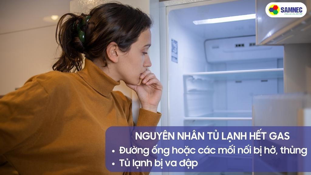 Nguyên nhân khiến tủ lạnh hết gas